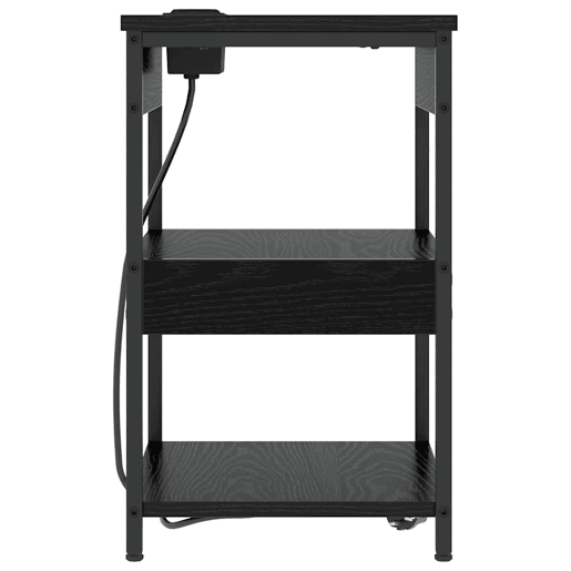 Mesa De Cabeceira - Mesinha De Cabeceira Carvalho preto Madeira processada