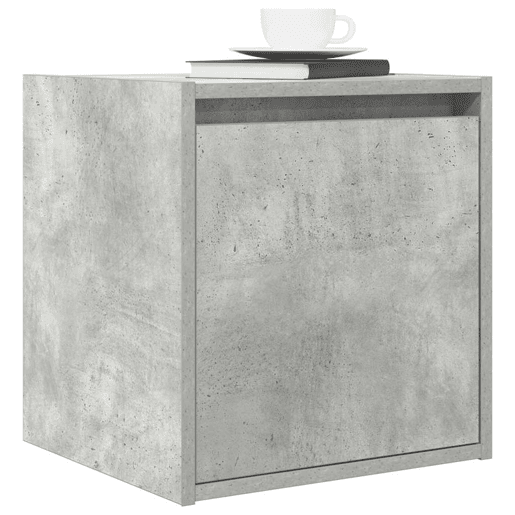 Mesa De Cabeceira De Parede Mesinha De Cabeceira - 38x34x40 cm cinza cimento