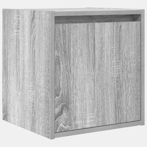 Mesa De Cabeceira De Parede Mesinha De Cabeceira - 38x34x40 cm cinzento sonoma