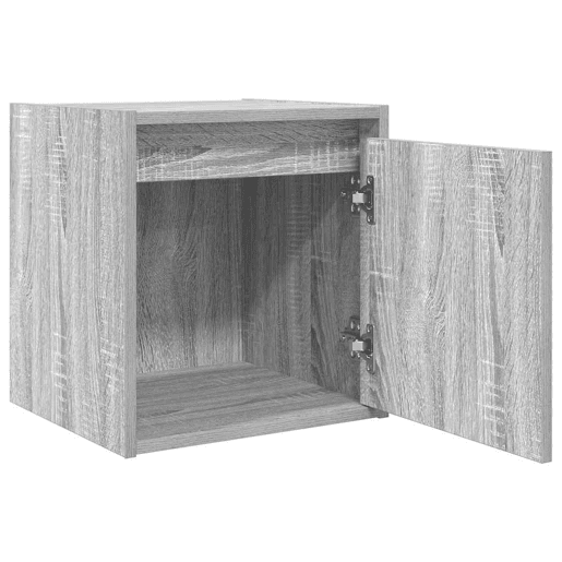Mesa De Cabeceira De Parede Mesinha De Cabeceira - 38x34x40 cm cinzento sonoma