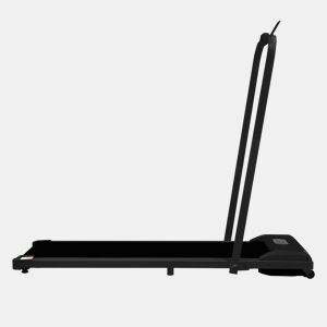 Passadeira 2 em 1 - velocidade 1-6 kmh, com controlo remoto, ecrã LED, altifalantes Bluetooth, suporte para telemóvel, dobrável, sem montagem - Preto