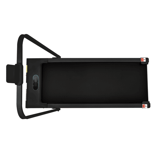 Passadeira 2 em 1 - velocidade 1-6 kmh, com controlo remoto, ecrã LED, altifalantes Bluetooth, suporte para telemóvel, dobrável, sem montagem - Preto