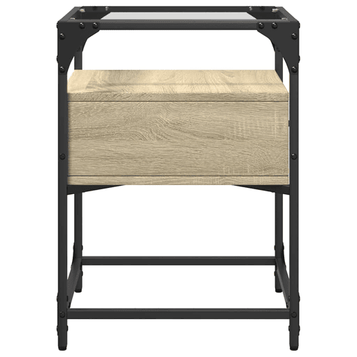 Mesa De Cabeceira - Mesinha De Cabeceira 40x40x55 cm derivados madeira carvalho sonoma