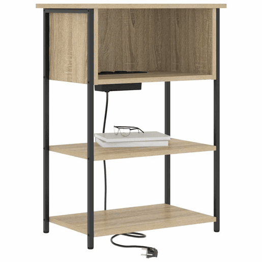 Mesa De Cabeceira - Mesinha De Cabeceira Carvalho sonoma 55 x 31 x 76 cm