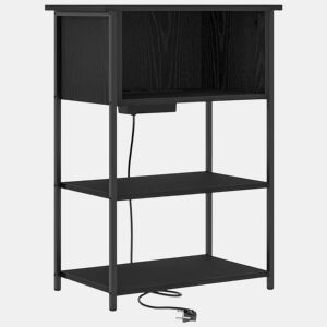 Mesa De Cabeceira - Mesinha De Cabeceira Carvalho preto 55 x 31 x 76 cm