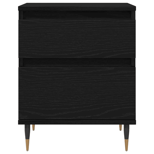 Mesa De Cabeceira - Mesinha De Cabeceira com gaveta Carvalho preto 40 x 35 x 50 cm
