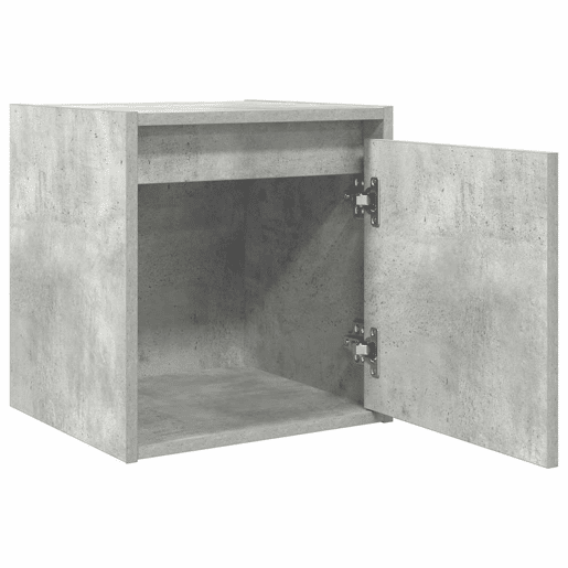 Lote de 2 Mesas De Cabeceira Mesinhas De Cabeceira - parede 38x34x40 cm cinza cimento