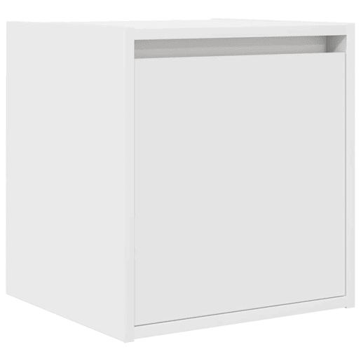 Lote de 2 Mesas De Cabeceira - Mesinhas De Cabeceira de parede 38x34x40cm branco