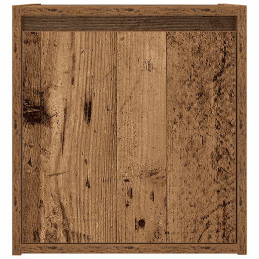 Mesa De Cabeceira De Parede Mesinha De Cabeceira - 38x34x40 cm cor madeira velha