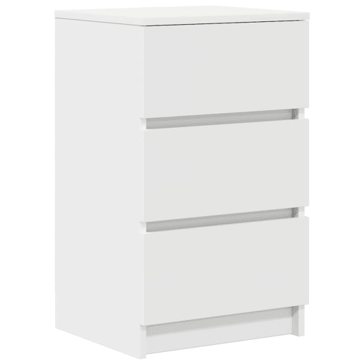 Lote de 2 Mesas De Cabeceira Mesinhas De Cabeceira - 3 gavetas 39x35x65cm branco