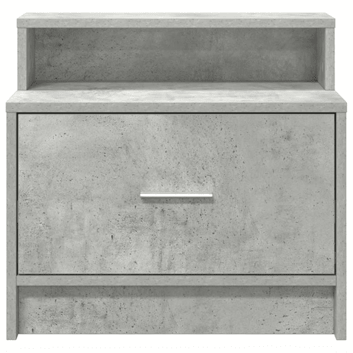Lote de 2 Mesa De Cabeceira - Mesinha De Cabeceira com gaveta 51x31x47cm cinzento cimento