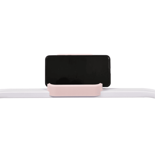 Passadeira 2 em 1 - Velocidade 1-6 kmh, com controlo remoto, ecrã LED, altifalantes Bluetooth e suporte para telemóvel - Rosa