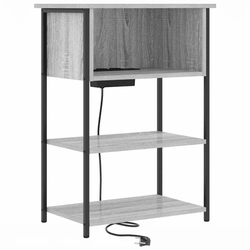 Mesa De Cabeceira - Mesinha De Cabeceira Sonoma cinzento 55 x 31 x 76 cm