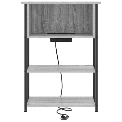 Mesa De Cabeceira - Mesinha De Cabeceira Sonoma cinzento 55 x 31 x 76 cm