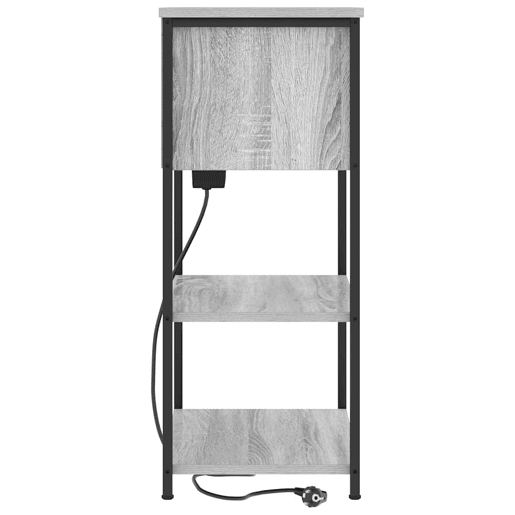 Mesa De Cabeceira - Mesinha De Cabeceira Sonoma cinzento 55 x 31 x 76 cm