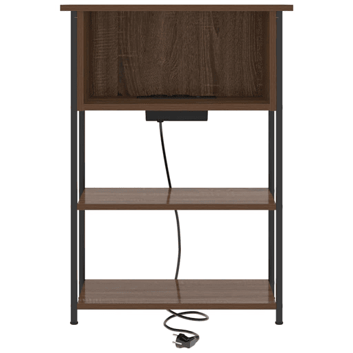 Mesa De Cabeceira - Mesinha De Cabeceira Carvalho castanho 55 x 31 x 76 cm