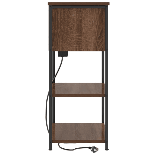 Mesa De Cabeceira - Mesinha De Cabeceira Carvalho castanho 55 x 31 x 76 cm
