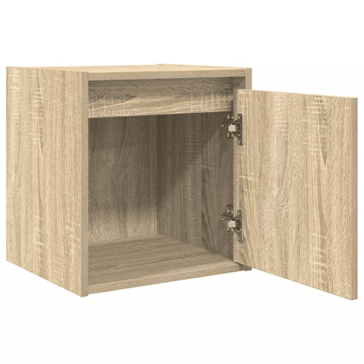 Lote de 2 Mesas De Cabeceira Mesinhas De Cabeceira - de parede 38x34x40 cm carvalho sonoma