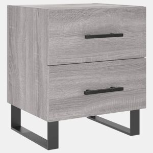 Mesa De Cabeceira - Mesinha De Cabeceira 40x35x47,5 cm derivados madeira sonoma cinza
