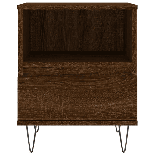 Mesa De Cabeceira - Mesinha De Cabeceira 40x35x50 cm derivados madeira carvalho castanho