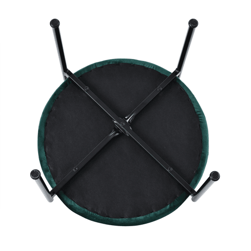 Cadeira de sala de jantar 4 unidades - Cadeira moderna com 4 pernas metálicas, cadeira de vime para sala de estar e quarto - Verde
