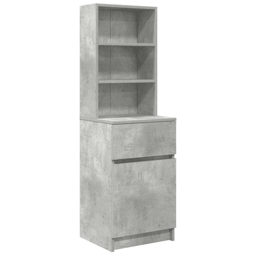 Mesa De Cabeceira Mesinha De Cabeceira - 39x35x125 cm derivados de madeira cinza cimento