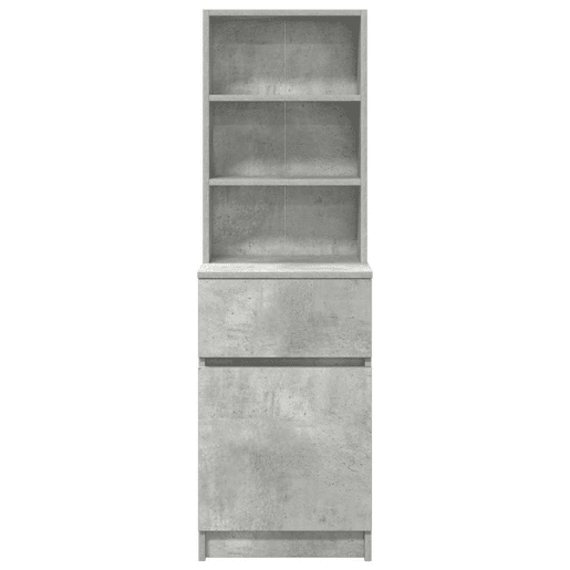 Mesa De Cabeceira Mesinha De Cabeceira - 39x35x125 cm derivados de madeira cinza cimento