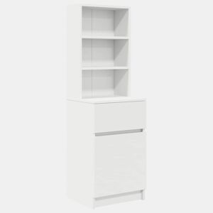 Mesa De Cabeceira - Mesinha De Cabeceira 39x35x125 cm derivados de madeira branco