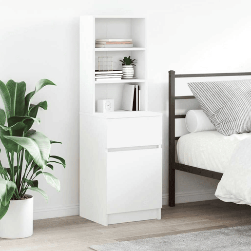 Mesa De Cabeceira - Mesinha De Cabeceira 39x35x125 cm derivados de madeira branco