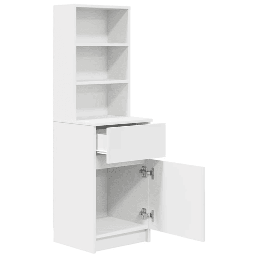 Mesa De Cabeceira - Mesinha De Cabeceira 39x35x125 cm derivados de madeira branco