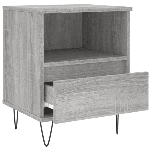 Mesa De Cabeceira - Mesinha De Cabeceira 40x35x50 cm derivados de madeira cinza sonoma