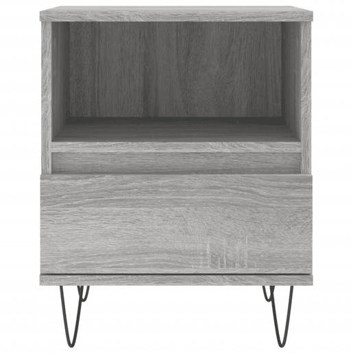 Mesa De Cabeceira - Mesinha De Cabeceira 40x35x50 cm derivados de madeira cinza sonoma