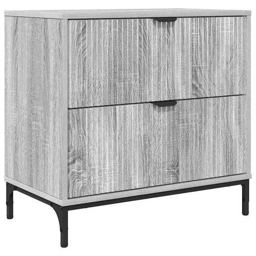 Mesa De Cabeceira - Mesinha De Cabeceira com gaveta Sonoma cinzento 63.5 x 36 x 61 cm