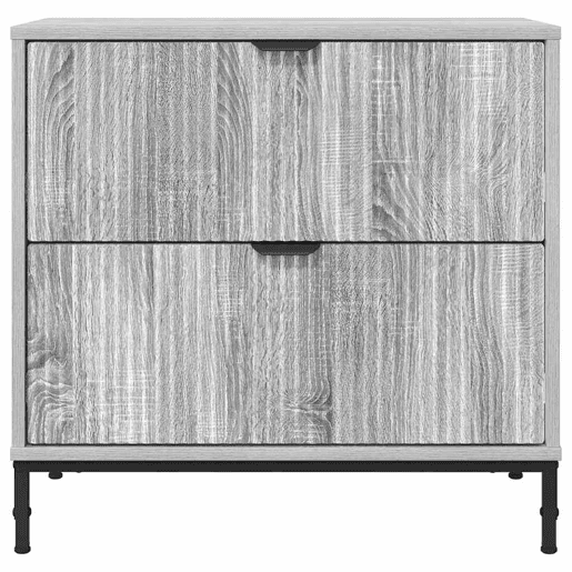 Mesa De Cabeceira - Mesinha De Cabeceira com gaveta Sonoma cinzento 63.5 x 36 x 61 cm
