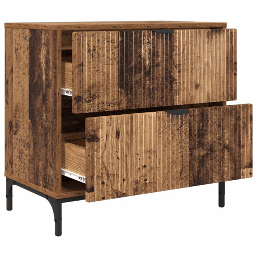 Mesa De Cabeceira - Mesinha De Cabeceira com gaveta Madeira antiga 63.5 x 36 x 61 cm