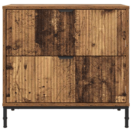 Mesa De Cabeceira - Mesinha De Cabeceira com gaveta Madeira antiga 63.5 x 36 x 61 cm