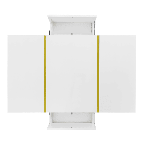 Mesa de centro 100 cm - moderna e simples, com 2 gavetas - Branca Mesa de centro 100 cm - moderna e simples, com 2 gavetas - Branca