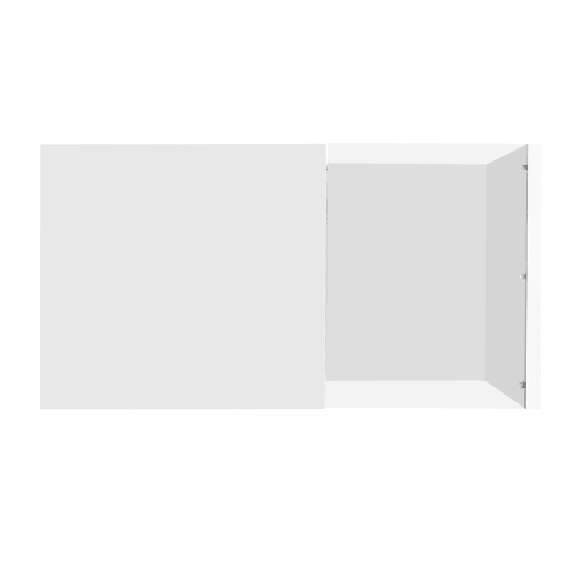 Mesa de centro 105x55x32,5 cm - Com vidro e efeito LED - Branco Mesa de centro 105x55x32,5 cm - Com vidro e efeito LED - Branco