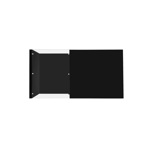 Mesa de centro - Características de alto brilho, com vidro e efeito LED - Preto