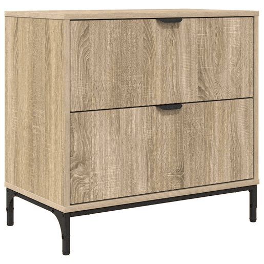 Mesa De Cabeceira - Mesinha De Cabeceira com gaveta Carvalho sonoma 63.5 x 36 x 61 cm
