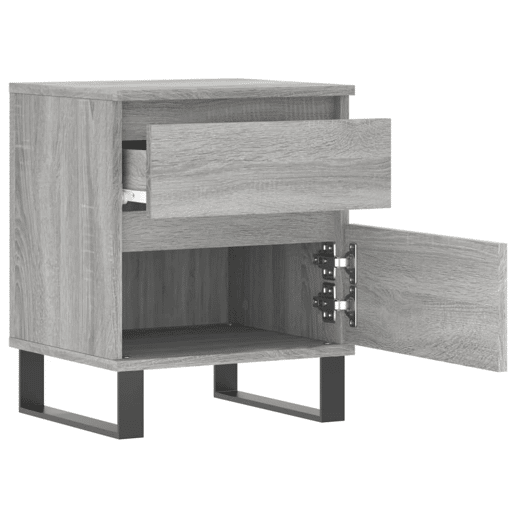 Mesa De Cabeceira - Mesinha De Cabeceira 40x35x50 cm derivados de madeira cinza sonoma