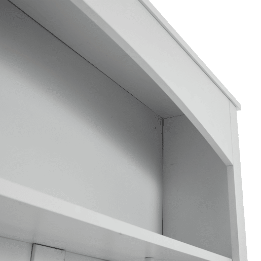 Armário de entrada - Com banco para sapatos - Prateleira ajustável - Branco