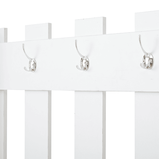 Conjunto de guarda-roupa 135x25x180 cm - com espelho, armário de corredor, prateleira suspensa, com 2 portas basculantes para sapatos + 2 armários de arrumação - Branco
