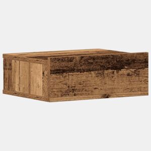 Mesa De Cabeceira Mesinha De Cabeceira - suspensa madeira velha 40x32x15 cm contraplacado