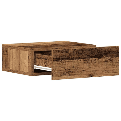 Mesa De Cabeceira Mesinha De Cabeceira - suspensa madeira velha 40x32x15 cm contraplacado