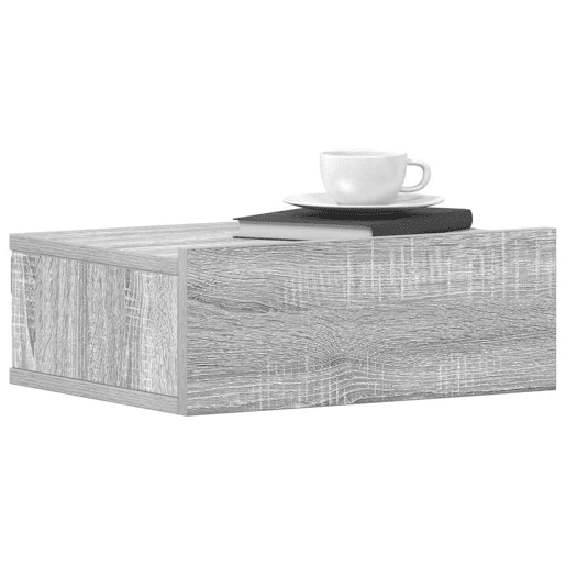 Mesa De Cabeceira Mesinha De Cabeceira - suspensa 40x30x15 cm madeira proc. sonoma cinza