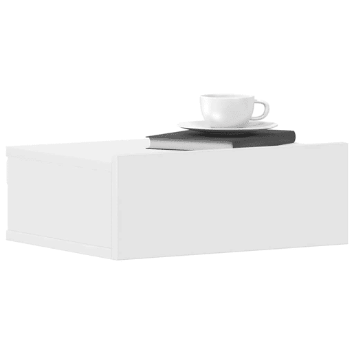 Mesa De Cabeceira - Mesinha De Cabeceira suspensa 40x30x15 cm derivados madeira branco