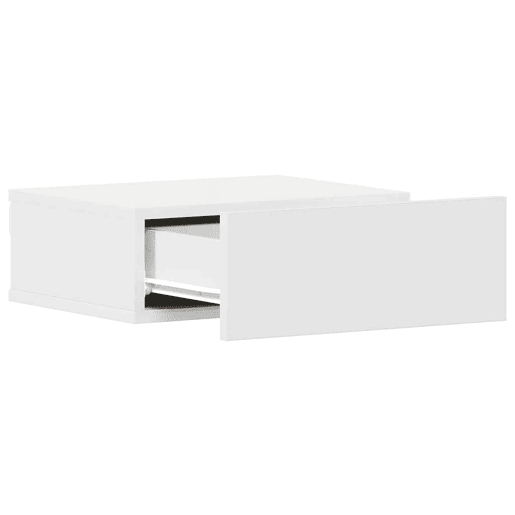 Mesa De Cabeceira - Mesinha De Cabeceira suspensa 40x30x15 cm derivados madeira branco