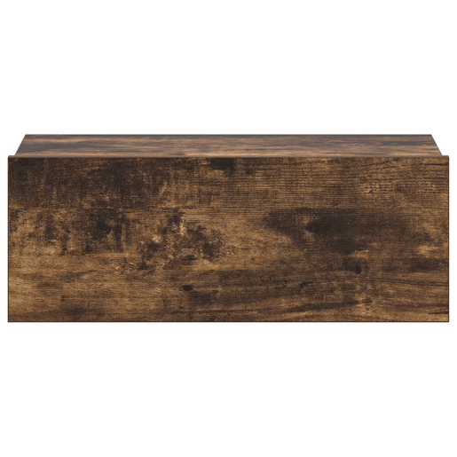 Mesa De Cabeceira Mesinha De Cabeceira - suspensa 40x30x15cm derivados madeira cor fumado