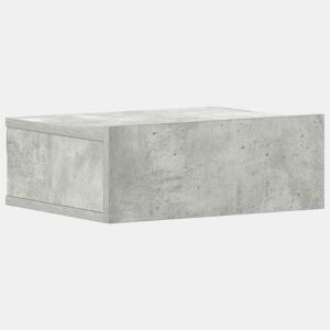Mesa De Cabeceira Mesinha De Cabeceira - suspensa derivados madeira cinzento cimento